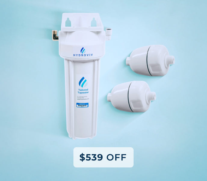 Hydroviv Faucet & Two Shower Water Filter Bundle